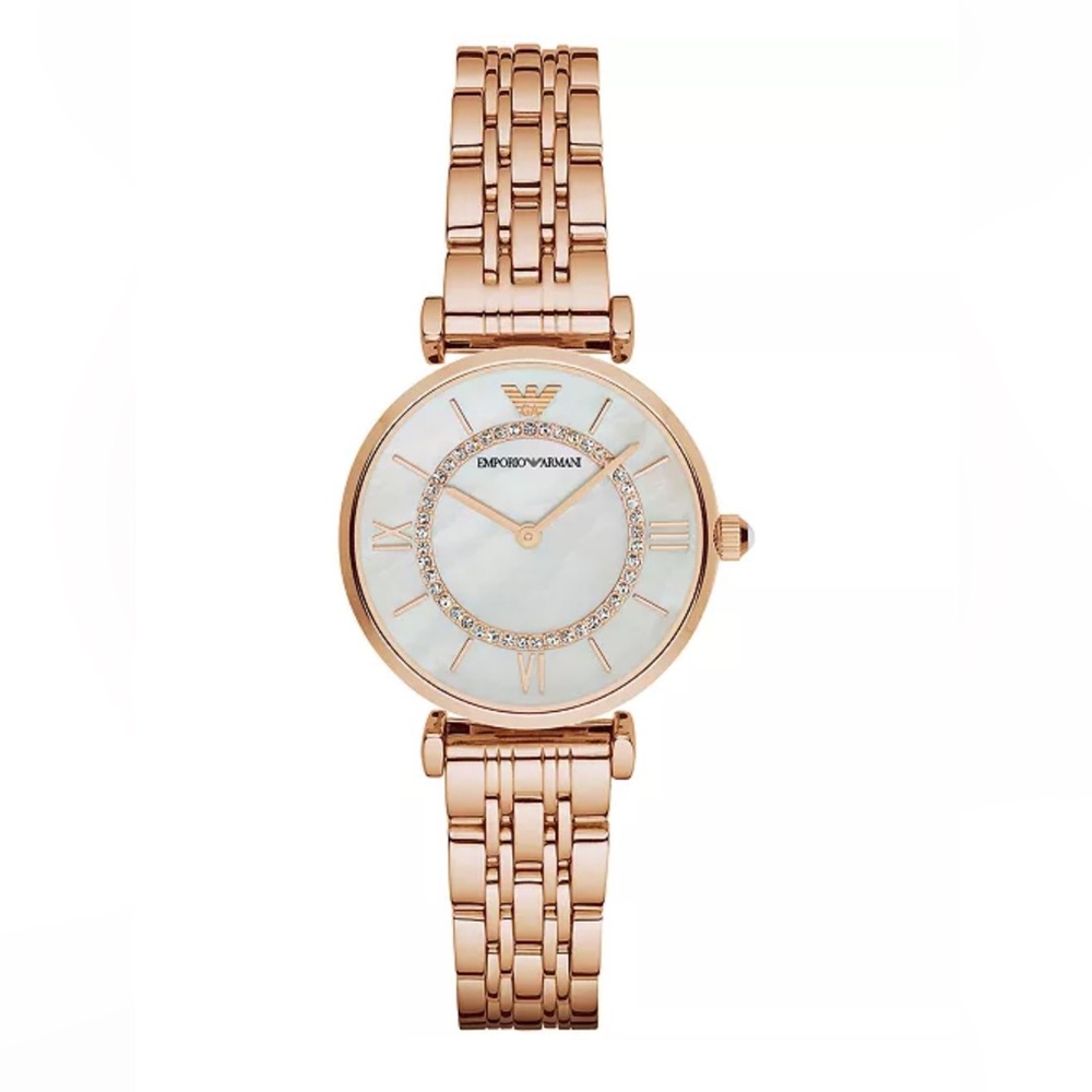 Emporio Armani Rose Gold Stainlesss Steel Quartz Movement Watch